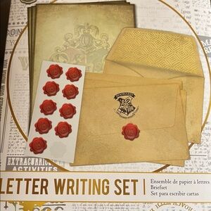 Harry Potter Hogwarts Letter Writing Set‎
Unopened sealed 3 
sets available